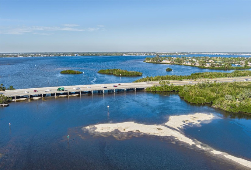 Low Tide - SR 64 Boat Ramp to Left