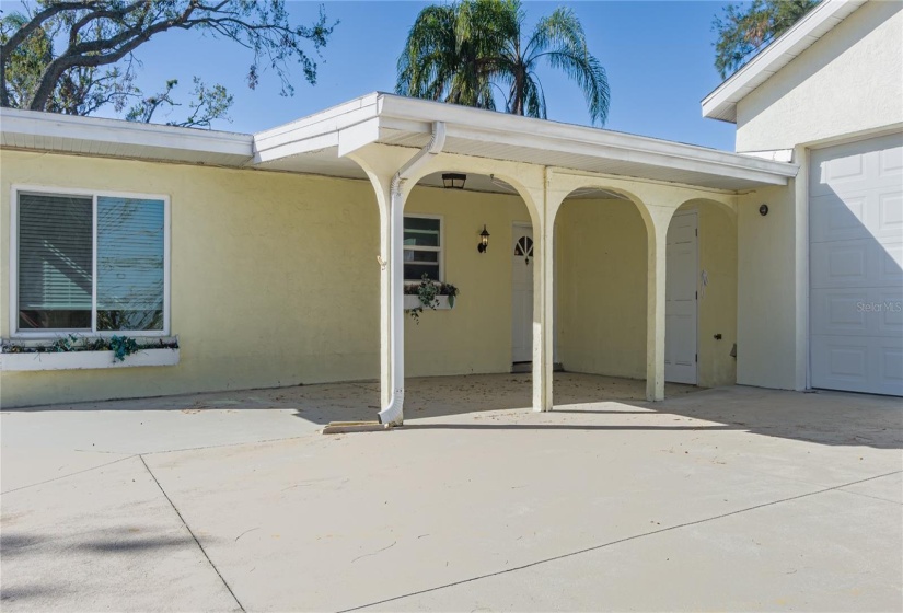 Single Carport and Two Car Garage