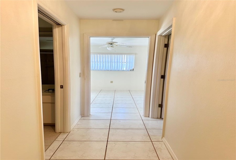 Foyer to second bedroom