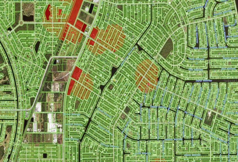 There are 55 miles of navigable canals within the subdivision.