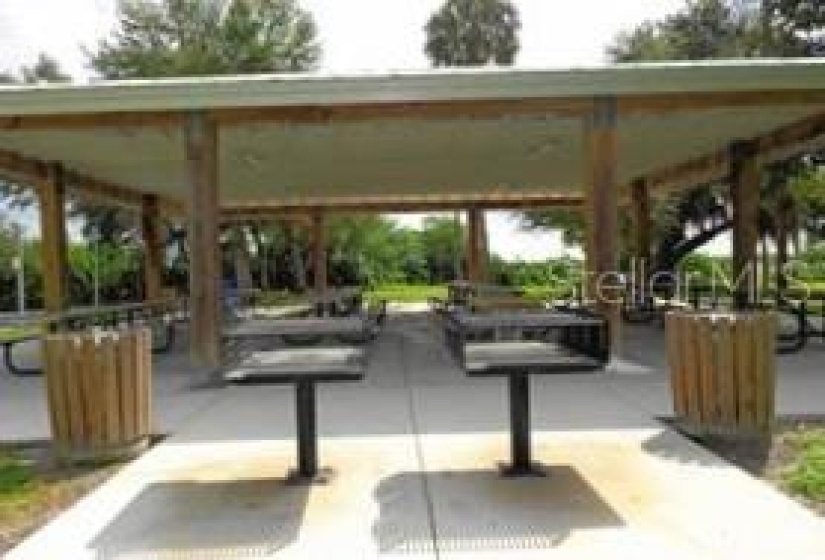 BBQ area with Pavilion