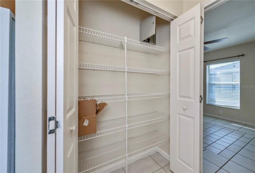 full pantry in kitchen