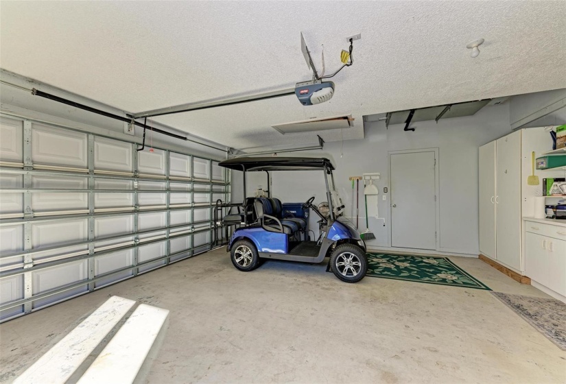 2 car garage with Golf Cart Included