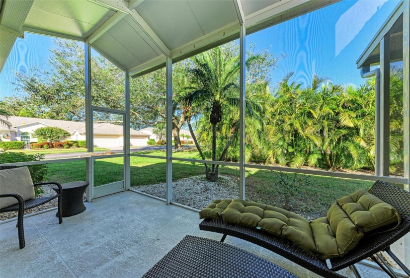 Screened patio