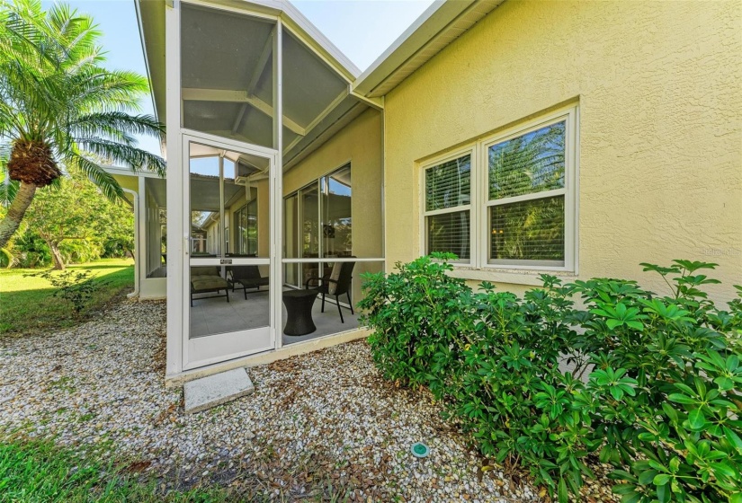 Screened patio