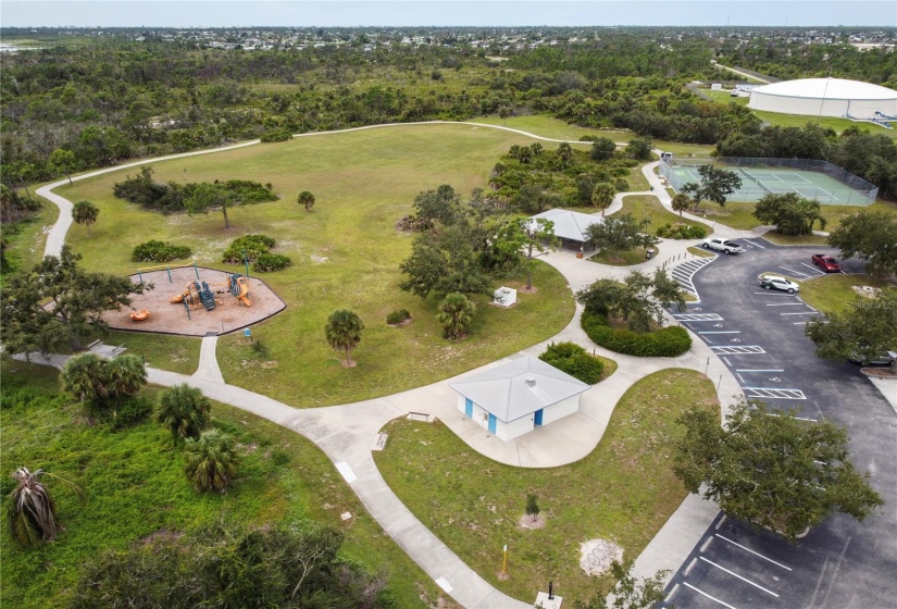 Tennis courts and Playground