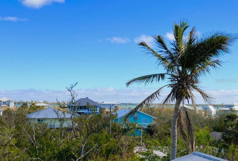 View towards the bay from roof top deck