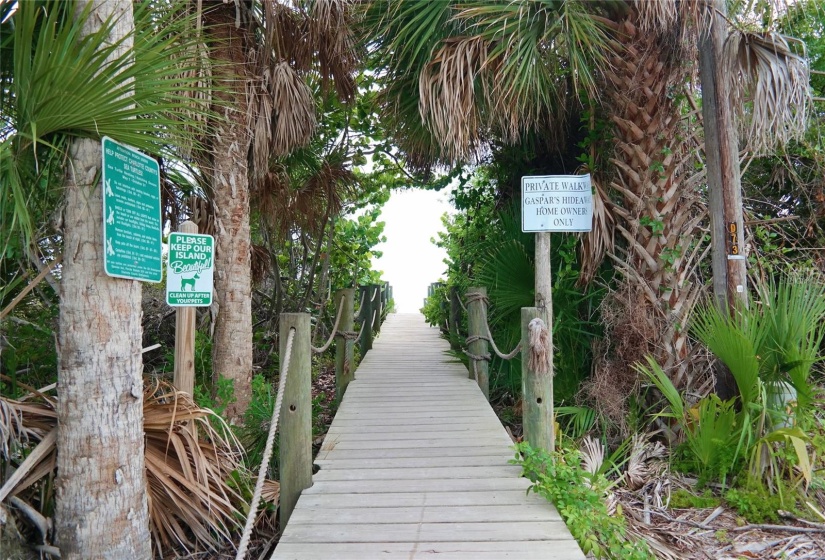 Deeded beach access, picture prior to hurricane Milton