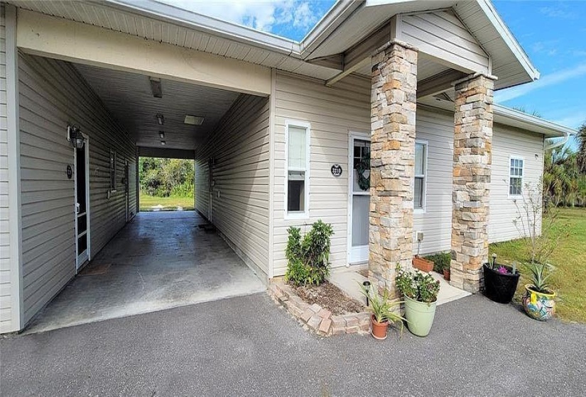 Apartment Entrance to the left; Guest House Entrance to the Right of Duplex at Tall Palms Ranch