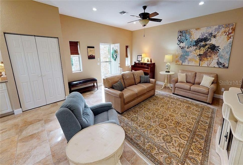 Living room of guest house of Duplex at Tall Palms Ranch