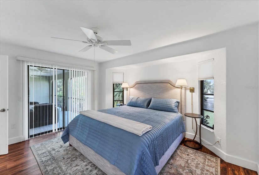 Master Bedroom, Sliding Doors to Lanai.