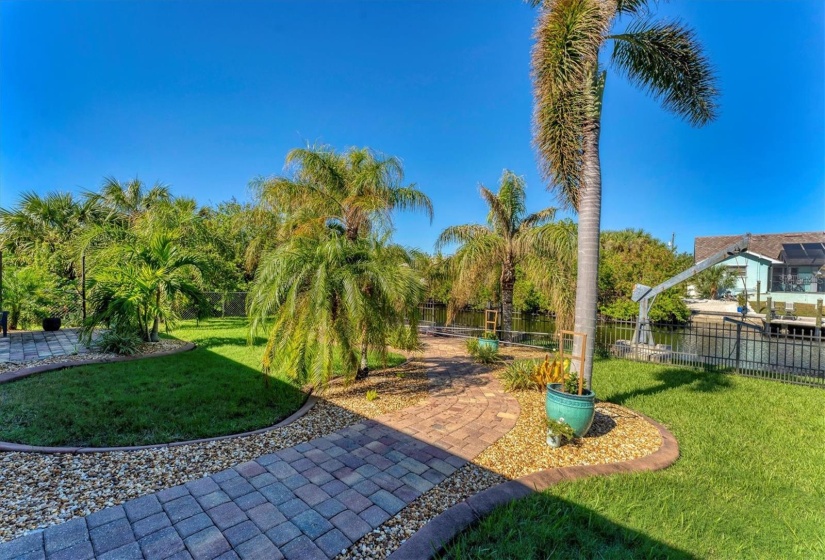 Manicured Fenced in Yard.