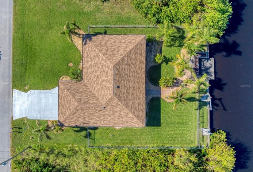 Aerial view, new Roof in 2021.