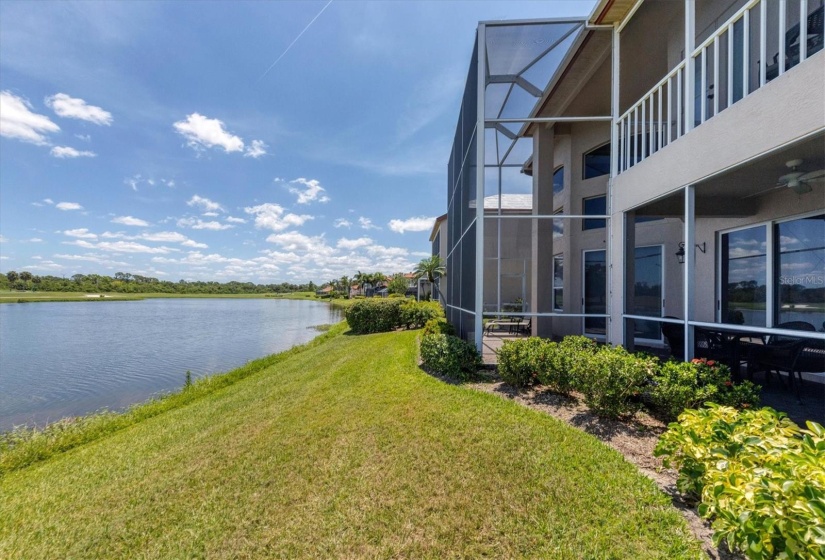 Exterior View of Golf Course and Pond