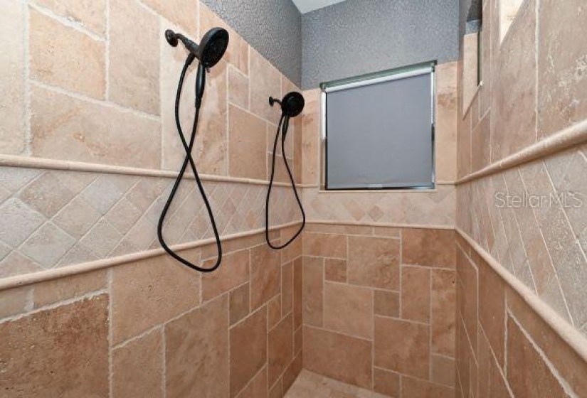 double shower head