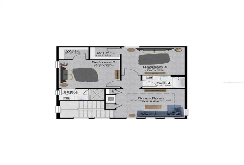 Second Living Level Plan