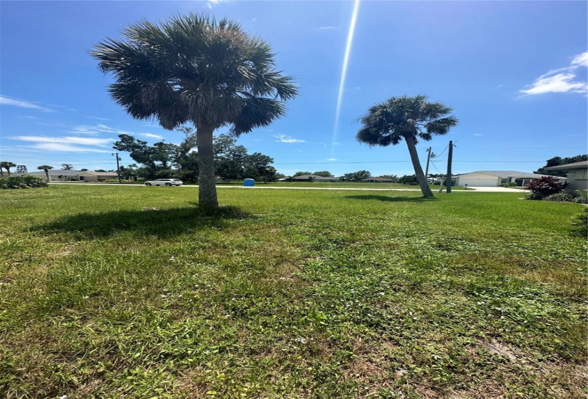 Standing at the back of lot looking toward street.