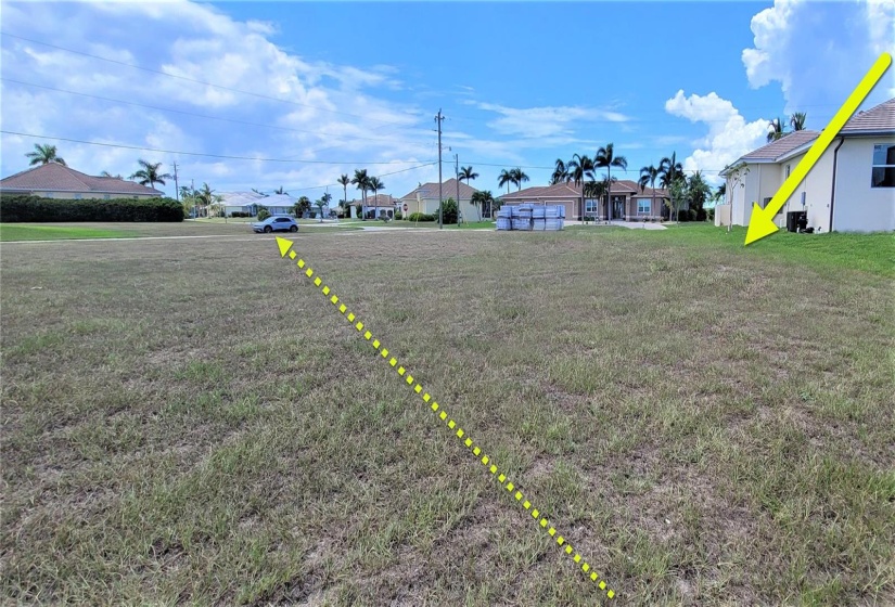 View of lot from waterfront