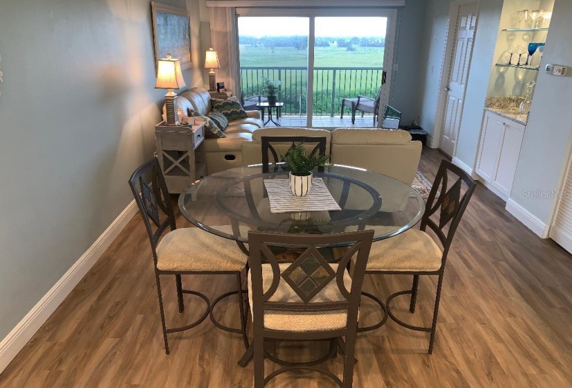 dining/living room combo with great views