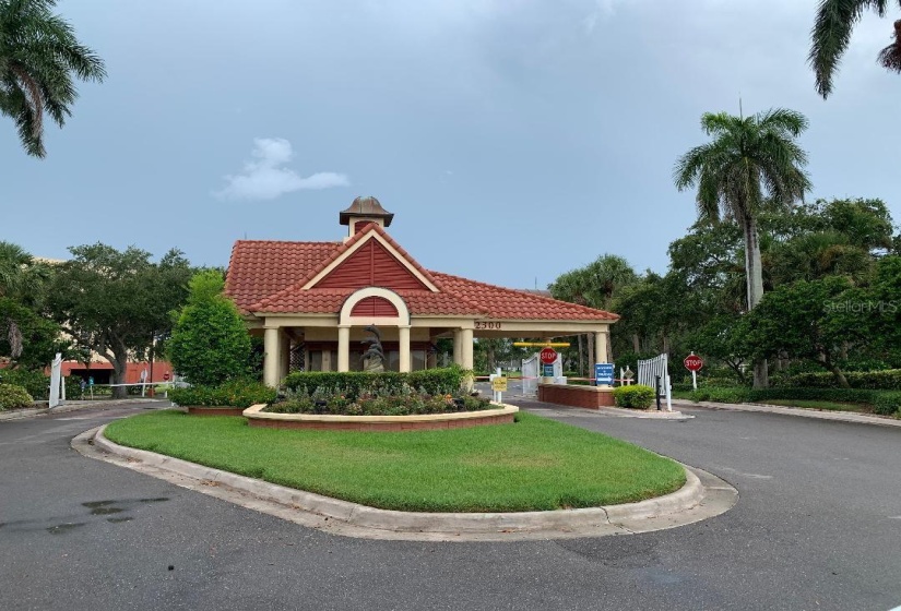 Gate house at entry