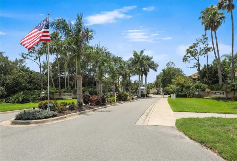 Pinestone gated entrance