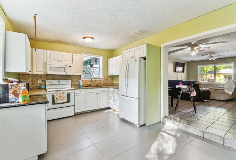 Kitchen and living room