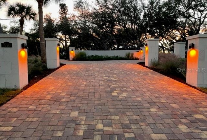 Driveway at dusk