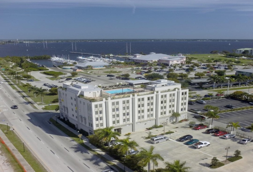 Harbor view and Wyvern Hotel.