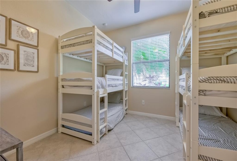 Bedroom 4 with 6 bunk beds