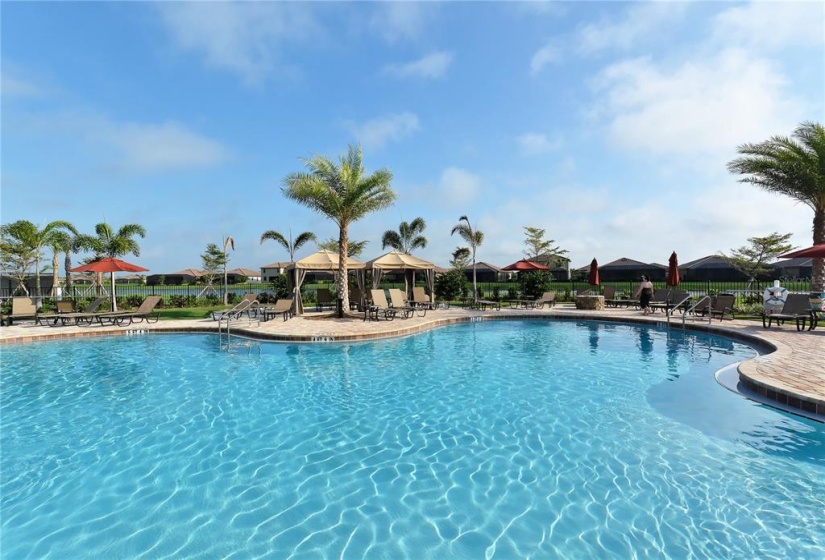 Pool with Tiki bar