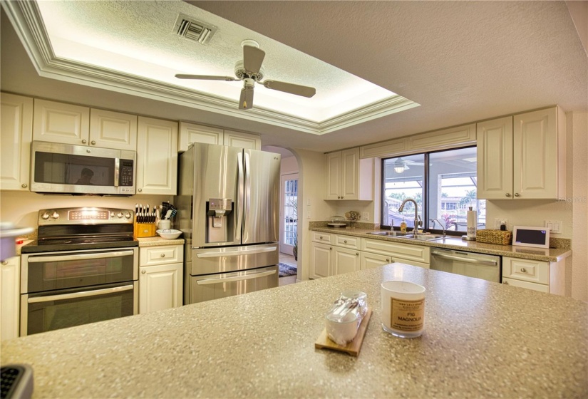 Kitchen off of family room