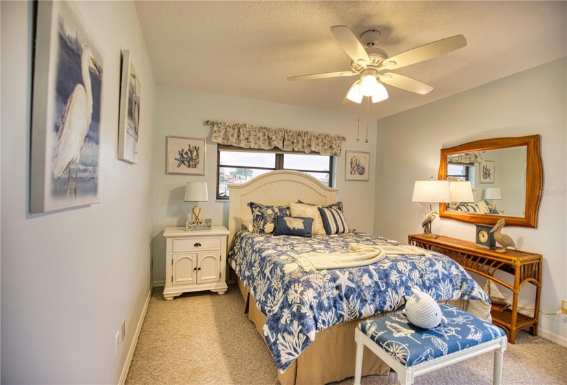 Guest bedroom with water view