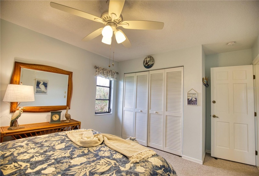 Guest bedroom with water views