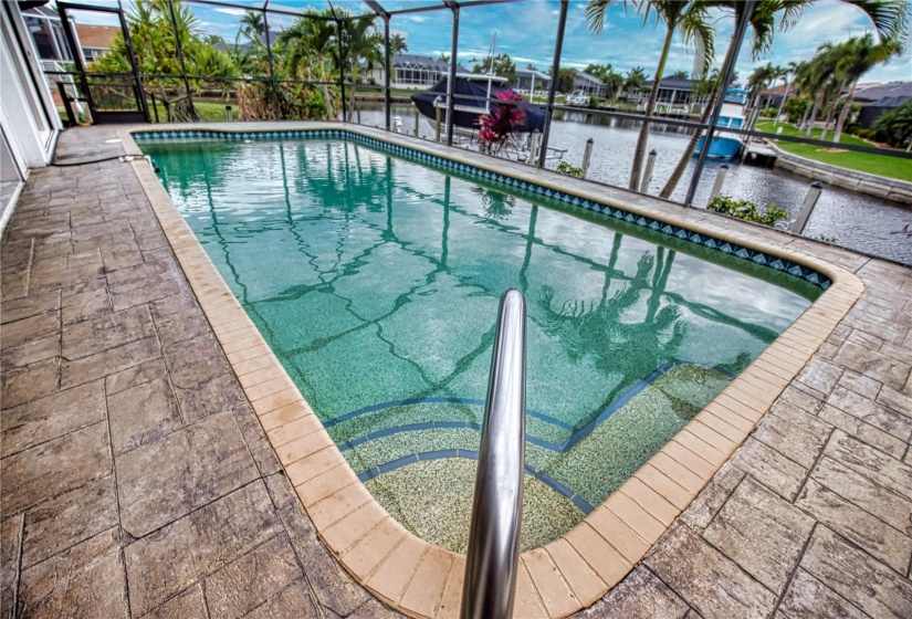 Expansive view over pool