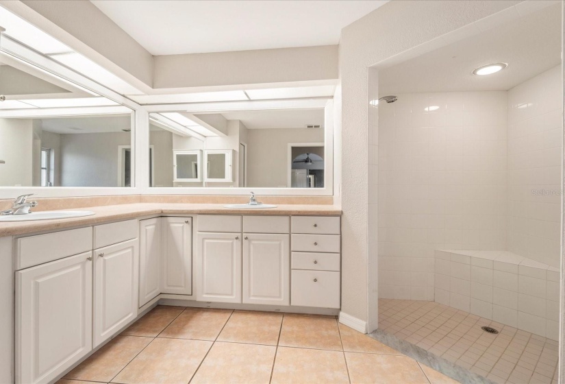 Master Bathroom with dual sinks